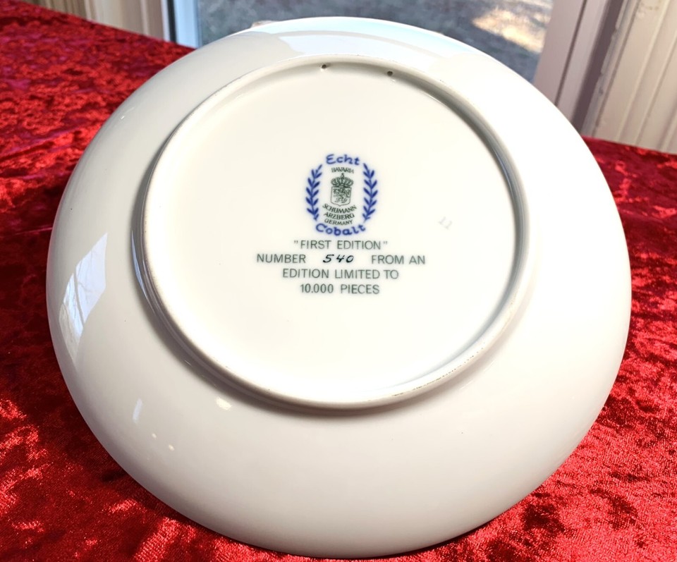 "Echt Cobalt" Weihnachten 1972 Blue Christmas Plates, Ltd Edition eBay