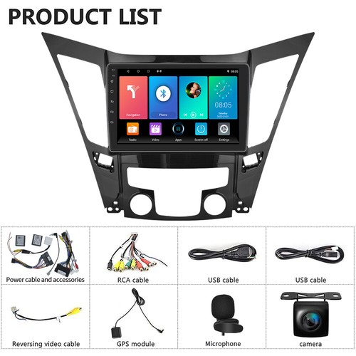 4G+64G For 2011-2015 Hyundai Sonata Carplay Car Stereo Radio Android 13 GPS WIFI - Foto 3 di 17