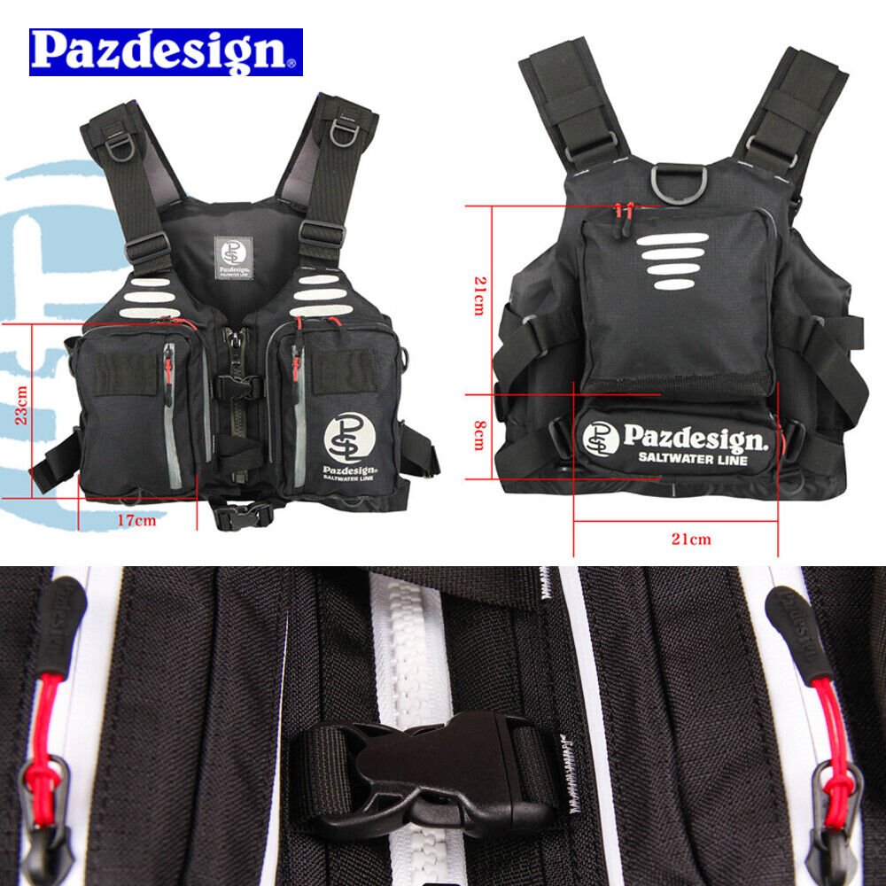 ウェア Pazdesign SALTWATER LINE VEST Pazdesign Japan Saltwater Line ISO Rock Fishing Vest - Multi