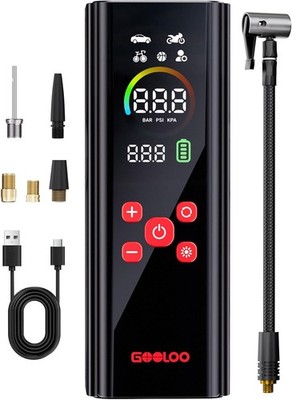 GOOLOO AP150 PRO Tire Inflator Portable Air Compressor Upgraded UI Color LED