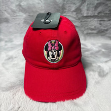 Minnie Mouse Hat Cap Red Youth Strap back Adjustable Disney Embroidered