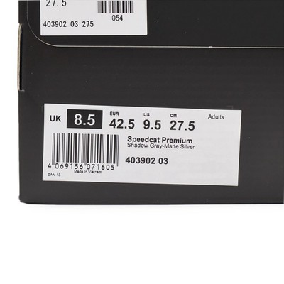 403902-03 Puma Speedcat Premium Shadow Gray Matte Silver (Men's