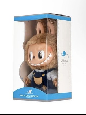 Authentic Pop Mart LARGE LABUBU Time to Chill Vinyl Plush Doll | eBay