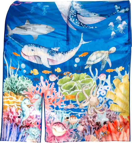 Tienda cama IKEA Kura - Fuerte bajo el mar para jugar y dormir para niños