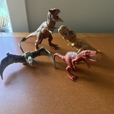 4 Jurassic World Dinosaur Figure Lot T Rex NICE 