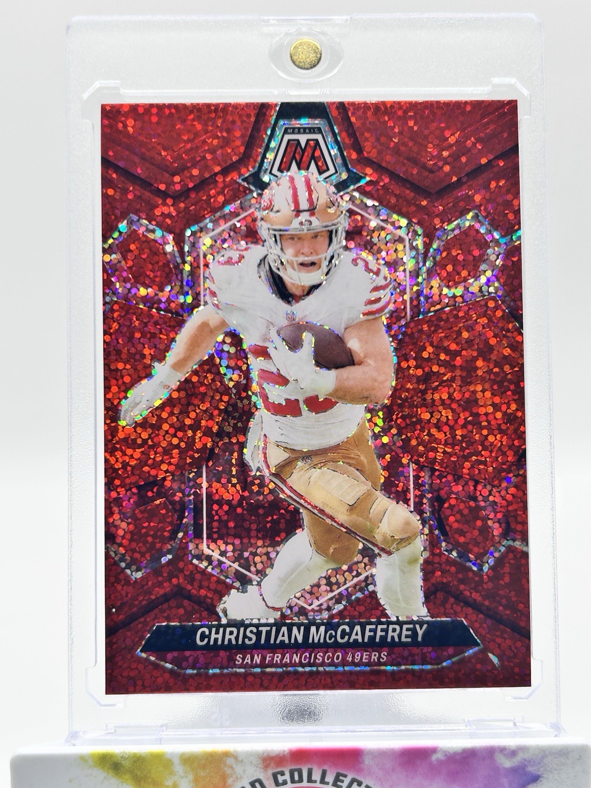 2024 Panini Mosaic - Christian McCaffrey #191 Red Sparkle Prizm