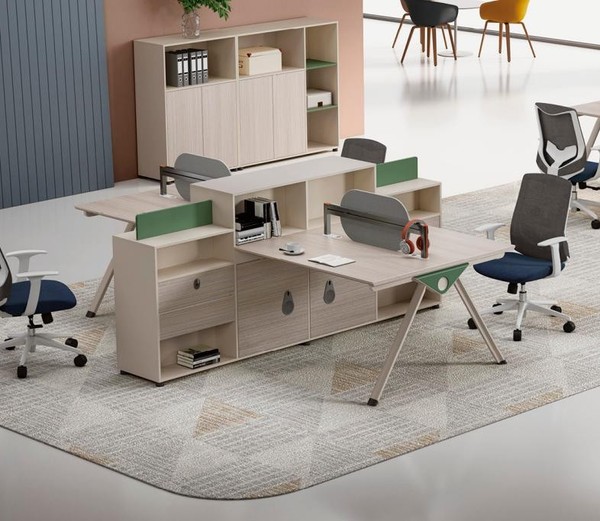 GroßEr Beiger Arbeitstisch Designer BüRotische LuxuriöSe Holz MöBel-image