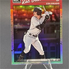 Panini 2023 Donruss Retro 1990 Zac Veen RC #254 Career Stat Line /27