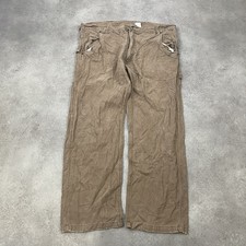 Key Carpenter Trousers Mens 38"  Relaxed Fit Workwear Pants Brown