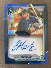2024 Bowman Chrome Rookie Blue Refractor /150 Cade Marlowe #CRA-CM Auto