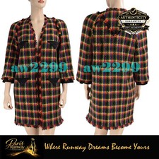 CHANEL 07A 2007 New Rare To Find Fringe Trim Tweed Runway Jacket Coat 42 -40