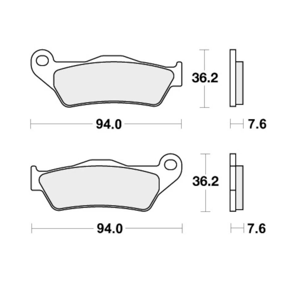 Pastillas de freno delanteras todoterreno SBS Husqvarna Te 250 R 2013 Foto 2 de 4
