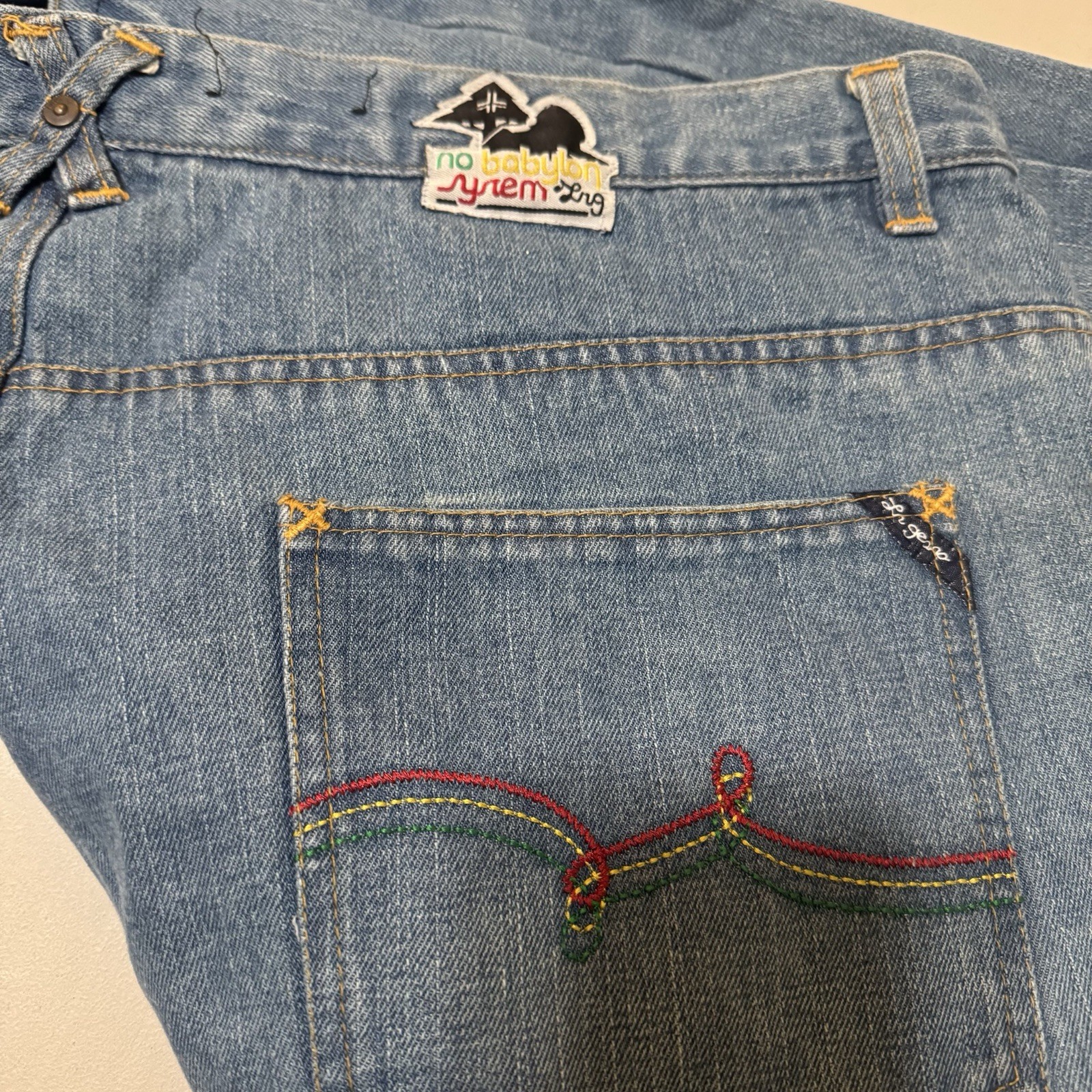 Vintage LRG Jeans Baggy Denim Y2K Streetwear Crown Patch Size 40 Reggae ...