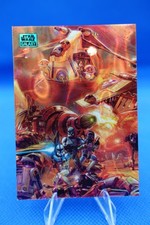 Topps Star Wars Galaxy Chrome #6 In The Heat Of Battle /175