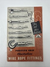 Electroline Positive Grip Wire Rope Fittings Chicago Il Advertising Booklet