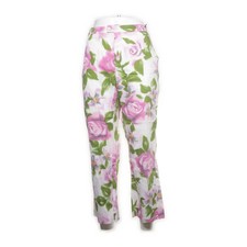 Oilily, Hose, Größe: 42, Weiß/Mehrfarbig, Baumwolle/Polyester, Blumen #VZV