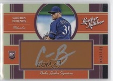 2019 Panini Leather & Lumber Rookie Signatures /149 Corbin Burnes #123 Auto hg6
