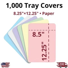 1000pcs Paper Tray Covers 8.5x12.25 Disposable Size B Dental Heavyweight Tattoo