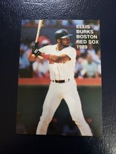 Ellis Burks Boston Red Sox 1989 Action Superstars SQUARE Corners RARE