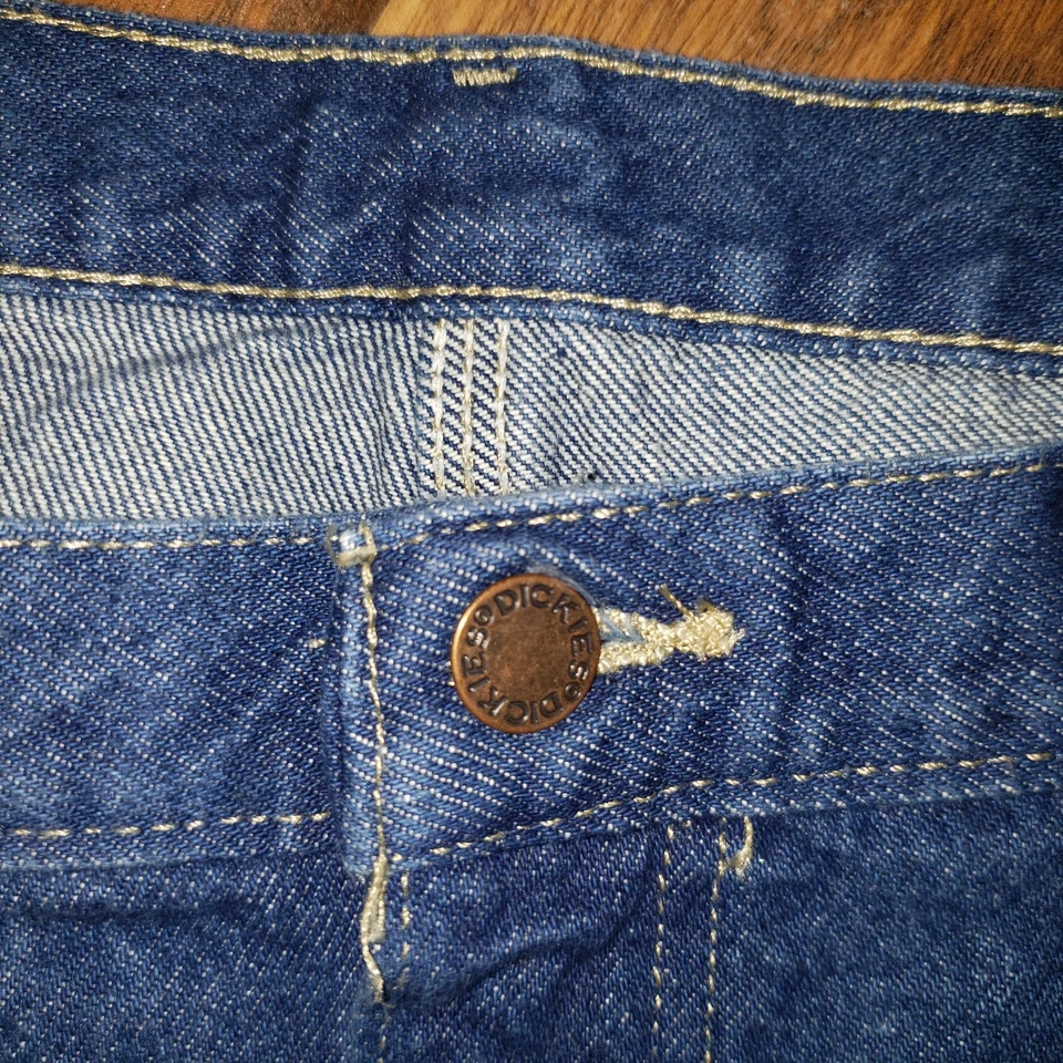 Pantalones de carpintero Dickies forrados de lana lavado oscuro talla 44x32 Foto 4 de 4