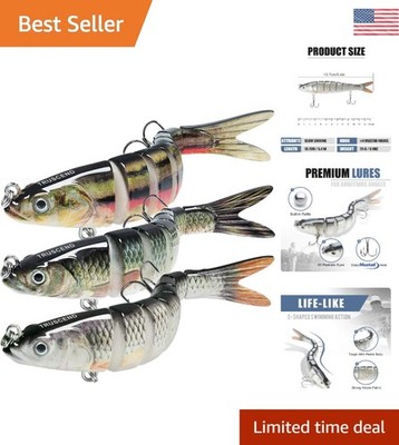 Magic Wiggling Lures - 3D Lifelike Swimbaits for Fresh & Saltwater Fishing