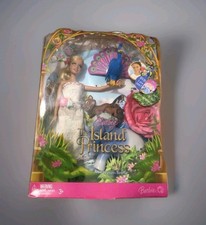 Rare Barbie As The Island Princess Doll Rosella Mattel 2007 White Dress Peacock 