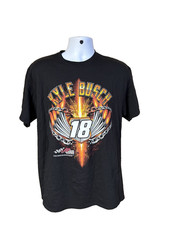 KYLE BUSCH #18 JGR JOE GIBBS RACING NASCAR 2015 BLACK T-SHIRT M BRAND NEW!!