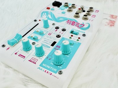 Yamaha Ag03-miku Webcasting Mixer 3 Channel Hatsune Miku JPN for