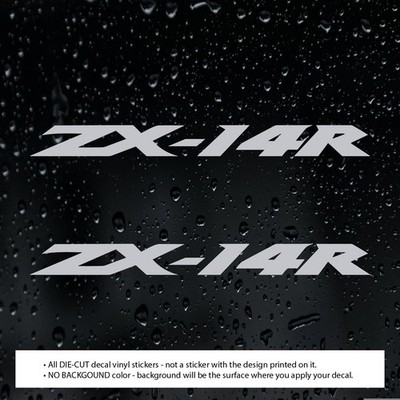 2x) ZX14R ZX-14R Decal Stickers for Ninja Motorcycle | Fender Gas