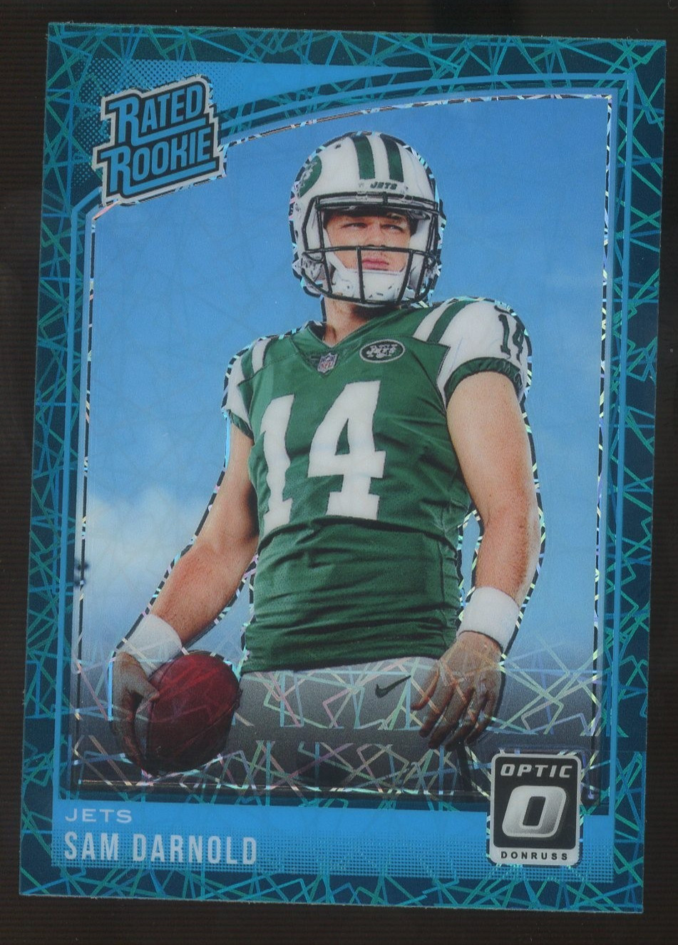 2018 Donruss Optic Teal Velocity Prizm #151 Sam Darnold New York Jets RC Rookie