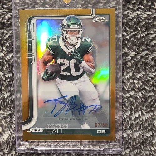 2025 Topps Chrome Breece Hall Chrome Autographs (RAW)