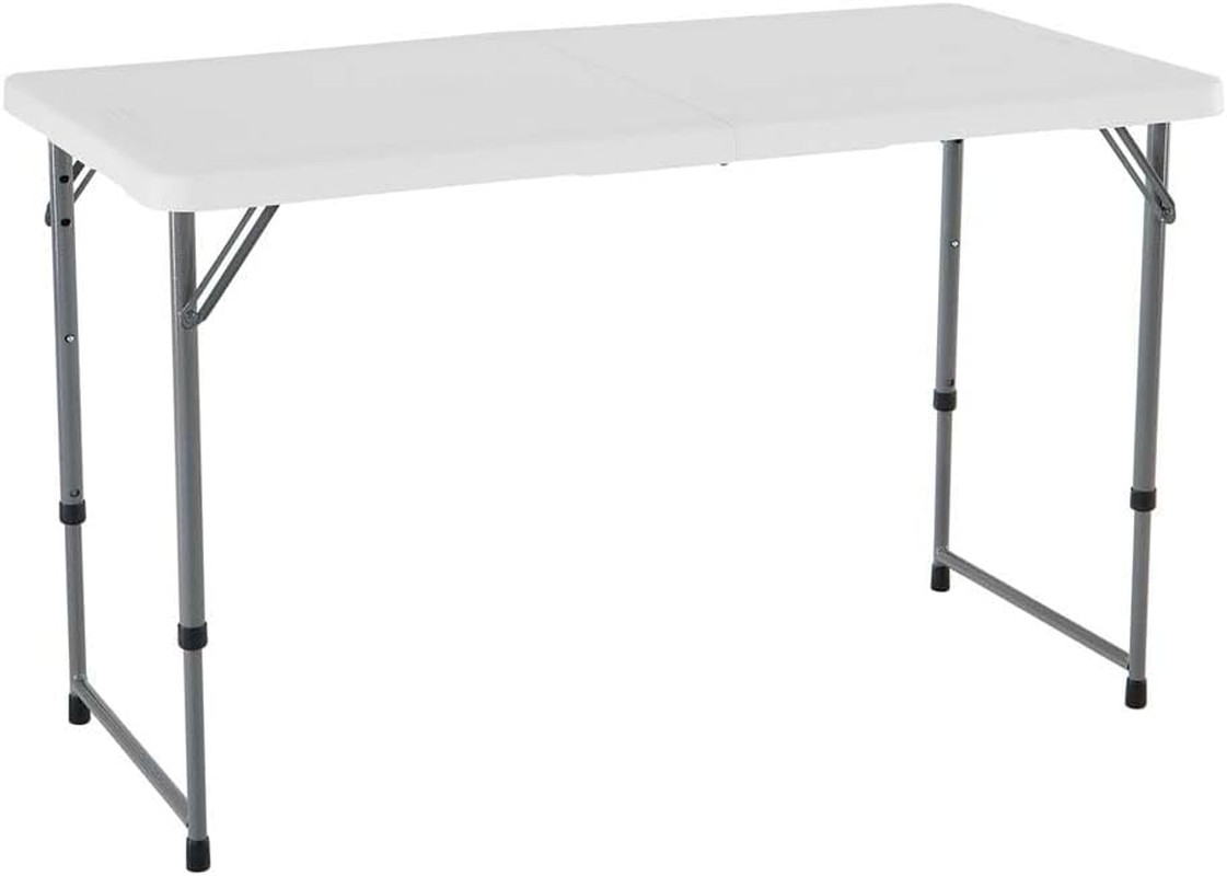 Height Adjustable Craft Camping and Utility Folding Table