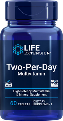 LIFE EXTENSION TWO PER DAY 60 Tabs (Two Pack)