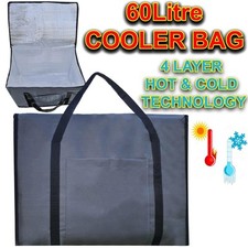 Extra Large 60L Insulated Cooler Cool Bag Box Picnic Camping Food Drink Ice UK