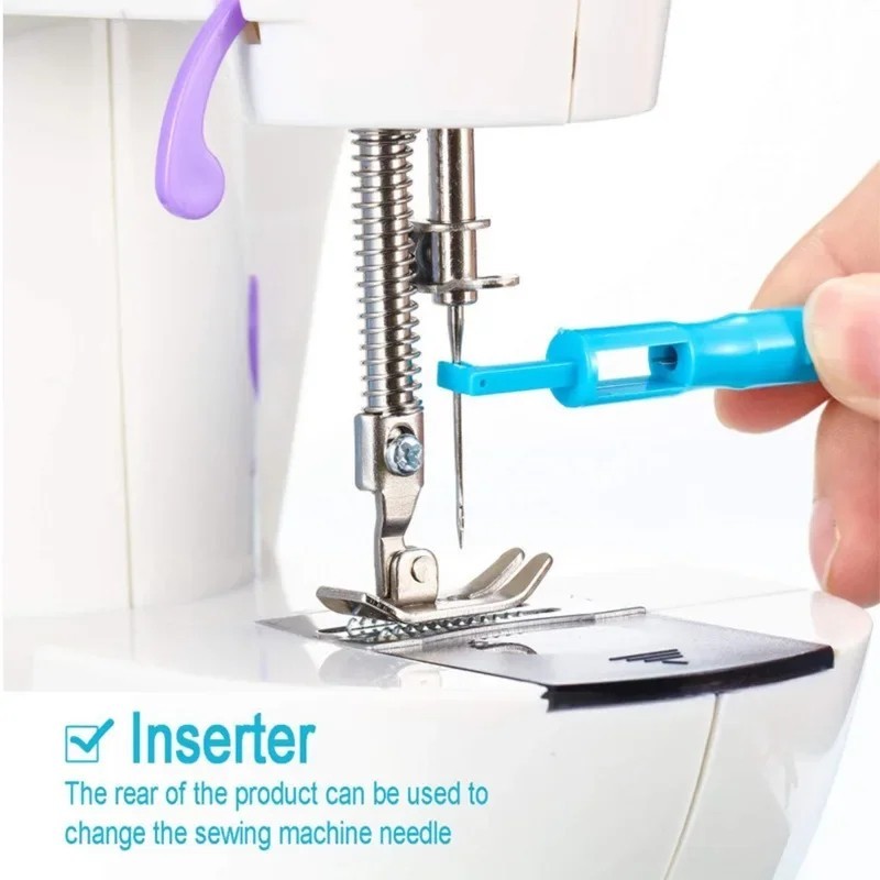 Threading Machine Try 1pc Sewing Machine Needle Threader Inserter Automatic Threading Tool ...