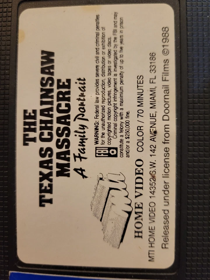 The Texas Chainsaw Massacre - A Family Portrait Documentary VHS Blockbuster... - Image 3 of 4