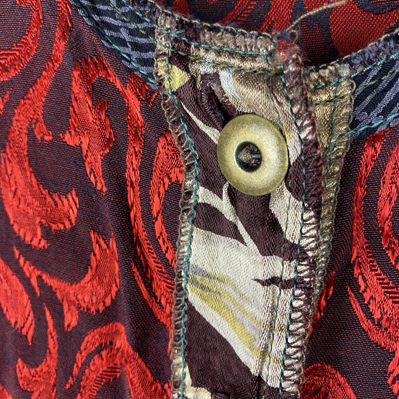 Nothing Matches Top Womens Patchwork Wearable Art… - image 7