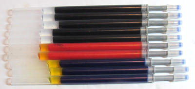 Varirty Set 10 Fine-.5mm Gel Refills -fit  Rotring Core Rollerball Pens