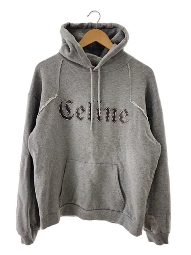 Felpa con cappuccio CELINE L cotone grigio 2Y588670Q usata