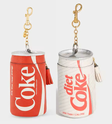 Anya Hindmarch Inspired Coke Coin Purse Bag Charm New Keyring Keychain Diet Coke