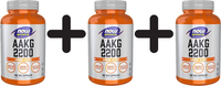 3 X Now Foods Aakg 2200 - 180 Vcaps (157,31 Eur/Kg)
