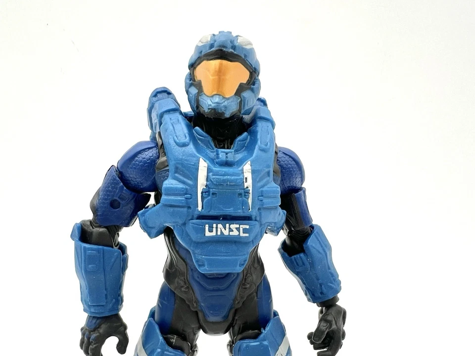 Figura de acción Mattel Halo Spartan Air Assault 6” armadura azul suelta UNSC Foto 3 de 4