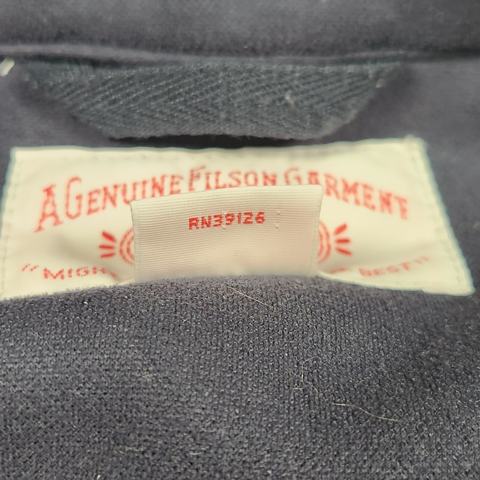 Filson Utility Jacket Medium Blue Softshell Polye… - image 5