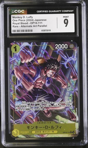 Monkey.D.Luffy (Parallel) graded CGC 9 for sale on eBay