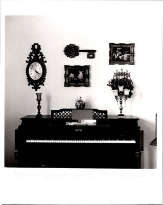 Interior Still Life Silver Gelatin 8x10 Photo Print Mid-Century Kodak Gray Scale