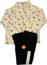 New 2-piece Gymboree & Jumping Beans Apres Ski Shirt & Leggings Outfit Sz 6 NWT