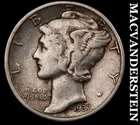 1937 Silver Mercury Dime - Scarce  Better Date  No Reserve  #K1728