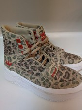 Supra Theory High Top athletic Shoes Animal White Mens Size 4 05904-283-M EUC