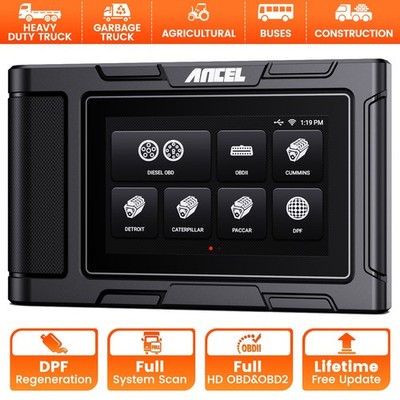 ANCEL HD3400 PRO Diesel Heavy Duty Truck Scanner All System Diagnostic DPF Regen