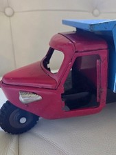 Vintage 1950s Marusan Japan Tin Toy Truck SAN Logo Flatbed Lift Bed Parts/Repair